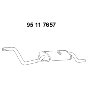Endschalldämpfer 95 11 7657 von EBERSPÄCHER günstig für 122,47 € online kaufen