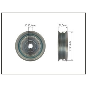 Achetez des Poulie, tendeur de courroie d'accessoire de chez CAFFARO en ligne pour PAJERO II Canvas Top (V2_W, V4_W) à prix modérés