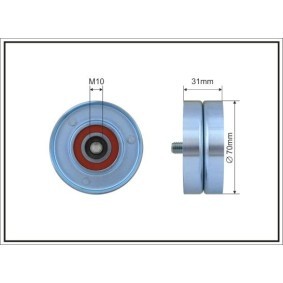 Compre Rolo tensor, correia trapezoidal estriada da CAFFARO 500239 a um preço baixo por 13,94 €