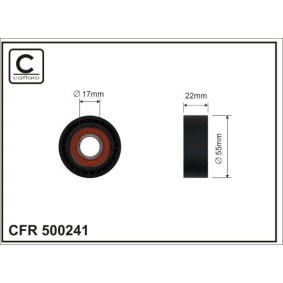 Spannrolle, Keilrippenriemen 500241 MINI PACEMAN von CAFFARO
