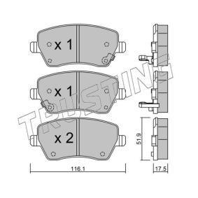 Achetez des Plaquettes de frein TRUSTING 501.2 à prix pour 81,83 €