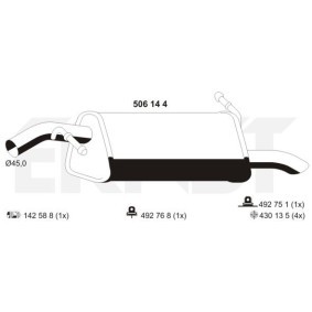 Endschalldämpfer 506144 von ERNST günstig für 134,03 € online kaufen