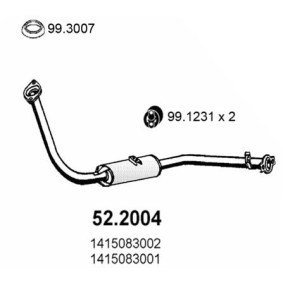Köp Främre ljuddämpare av ASSO 52.2004 till det låga priset 1891,82 kr