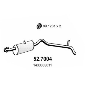 Endschalldämpfer 52.7004