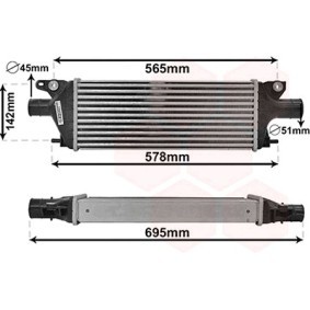 Kjøp Intercooler av VAN WEZEL 52014701 til den lave prisen 2675,98 NOK