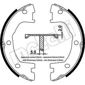 Comprar Zapata de freno de mano de METELLI 53-0077 a bajo precio de 32,12 €