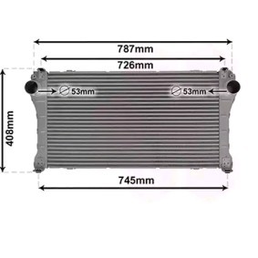 Achetez des Intercooler VAN WEZEL 53014701 à prix pour 393,52 €