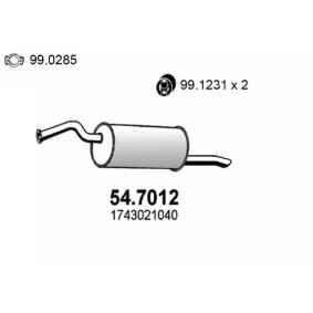 Endschalldämpfer 54.7012 von ASSO günstig für 172,31 € online kaufen
