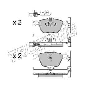 Acquista Kit pastiglie freni da TRUSTING 567.0 a buon mercato per soli 123,73 €