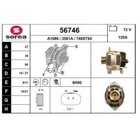Köp Generator av EAI 56746 till det låga priset 1811,33 kr