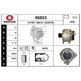 Köp Generator av EAI 56853 till det låga priset 3187,39 kr