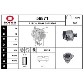 Köp Generator av EAI 56871 till det låga priset 2621,20 kr