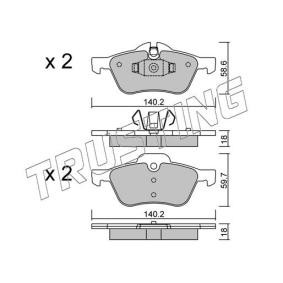 Achetez des Plaquettes de frein TRUSTING 571.0 à prix pour 63,53 €