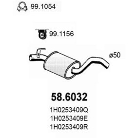 Köp Mittenljuddämpare av ASSO 58.6032 till det låga priset 1793,27 kr