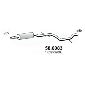 Mittelschalldämpfer von ASSO 58.6083
