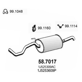 Endschalldämpfer 58.7017 von ASSO günstig für 153,58 € online kaufen
