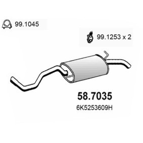 Endschalldämpfer 58.7035 von ASSO günstig für 142,19 € online kaufen