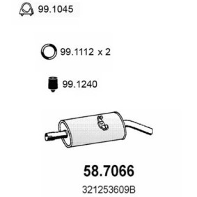 Endschalldämpfer 58.7066 von ASSO günstig für 125,33 € online kaufen
