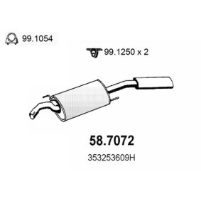 Endschalldämpfer 58.7072 von ASSO günstig für 191,24 € online kaufen