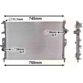 Kjøp Radiator, motorkjøling av VAN WEZEL 59002186 til den lave prisen 3886,34 NOK