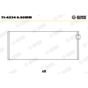 Köp Vevstakslager av GLYCO 71-4234 0.50mm till det låga priset 221,82 kr