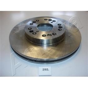 Achetez des Disque de frein ASHIKA 60-02-292 à prix pour 55,21 €