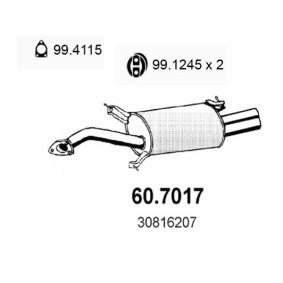Endschalldämpfer 60.7017 von ASSO günstig für 198,74 € online kaufen