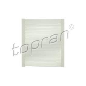 Achetez des Filtre d'habitacle TOPRAN 600 092 à prix pour 7,57 €