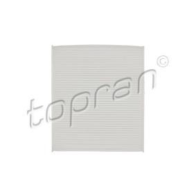 Achetez des Filtre d'habitacle TOPRAN 600 097 à prix pour 7,26 €