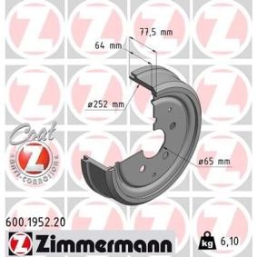 VOLKSWAGEN Bremstrommel von ZIMMERMANN
