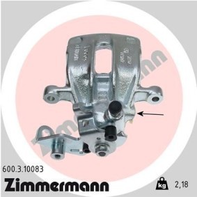 Køb Bremsekaliber af ZIMMERMANN 600.3.10083 til den lave pris 934,89 DKK