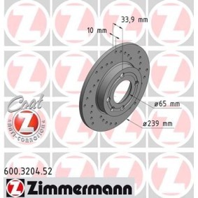 Köp Bromsskiva av ZIMMERMANN 600.3204.52 till det låga priset 662,11 kr