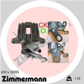 Køb Bremsekaliber af ZIMMERMANN 600.4.10000 til den lave pris 1015,98 DKK