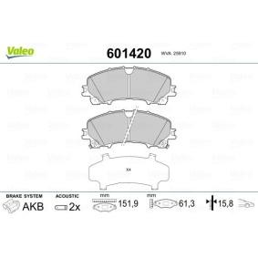 Acquista Kit pastiglie freni da VALEO 601420 a buon mercato per soli 34,85 €