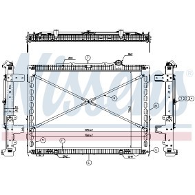 Acquista Radiatore motore da NISSENS 606152 a buon mercato per soli 201,45 €