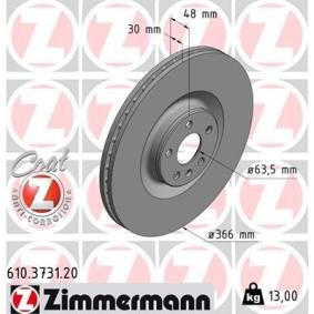 Bremsscheibe 610.3731.20 von ZIMMERMANN günstig für 109,70 € online kaufen