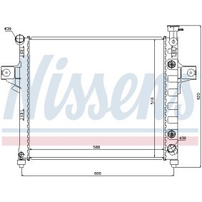 Acquista Radiatore motore da NISSENS 61042 a buon mercato per soli 160,59 €