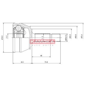 Comprar Juego de articulación, árbol de transmisión de KAMOKA 6178 a bajo precio de 63,40 €