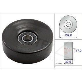 Comprar Polea tensora, correa poli V de AUTEX 654697 a bajo precio de 64,69 €