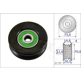 Spannrolle, Keilrippenriemen 654732