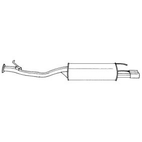 Endschalldämpfer 65619 für HONDA