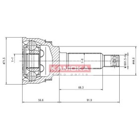 Comprar Juego de articulación, árbol de transmisión de KAMOKA 6630 a bajo precio de 15,36 €