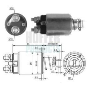 Comprar Solenoide de arranque de HOFFER 6646185 a bajo precio de 38,68 €