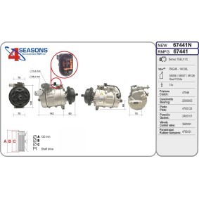 Compre Compressor, ar condicionado da AHE 67441 a um preço baixo por 413,93 €
