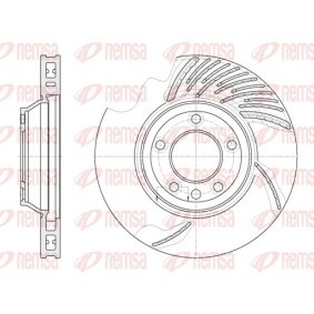 Bremsscheibe für PORSCHE von KAWE