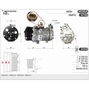 Acquista Compressore aria condizionata da AHE 68190/A a buon mercato per soli 360,89 €