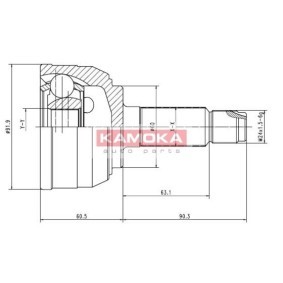 Comprar Juego de articulación, árbol de transmisión de KAMOKA 6950 a bajo precio de 25,86 €