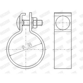 Comprar Pieza de fijación, sistema de escape de WALKER 81908 a bajo precio de 1,94 €