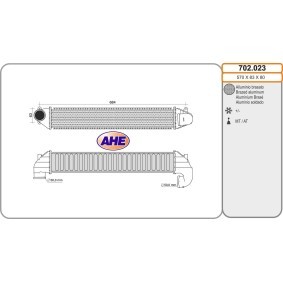 Köp Intercooler av AHE 702.023 till det låga priset 1967,36 kr