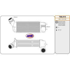 Köp Intercooler av AHE 706.015 till det låga priset 1513,78 kr